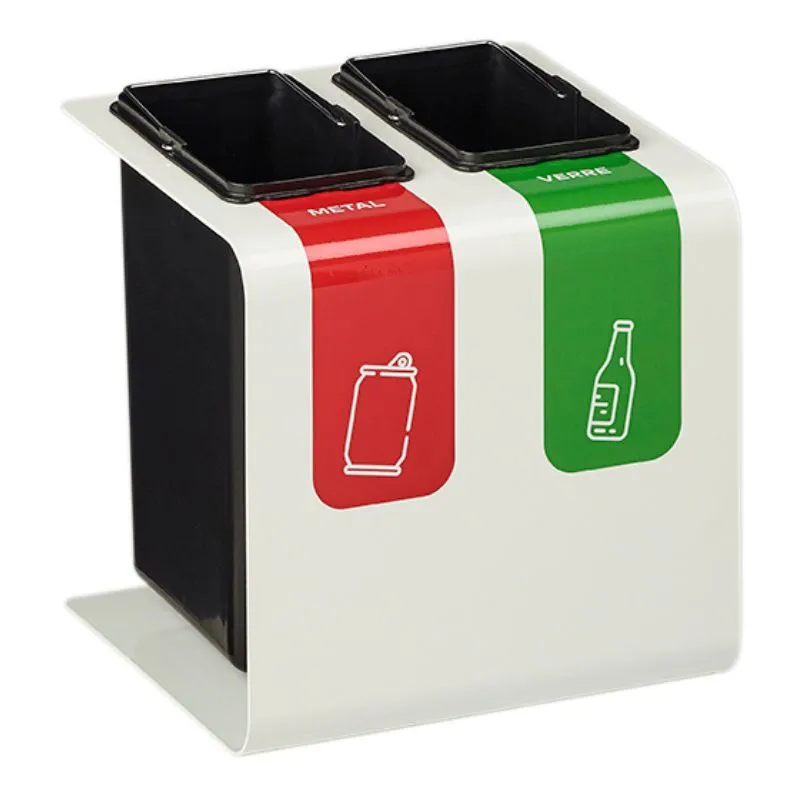 Poubelle de tri intérieur 2 X 8 L