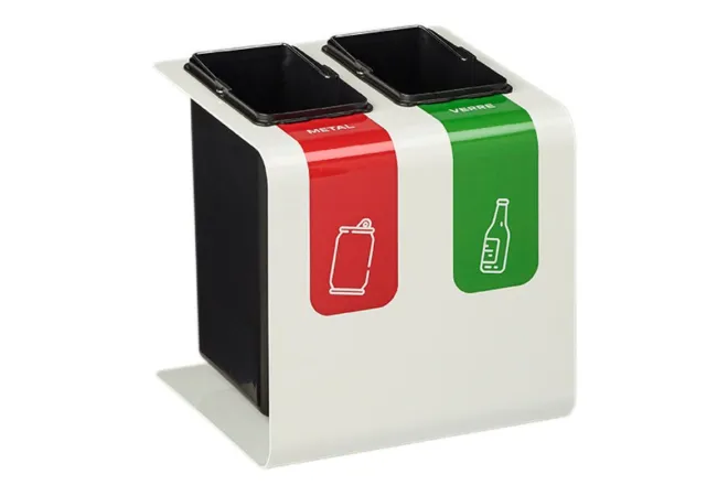 Poubelle de tri intérieur 2 X 8 L