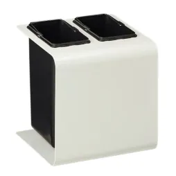 Poubelle intérieur tri sélectif 2 bacs de 8 L