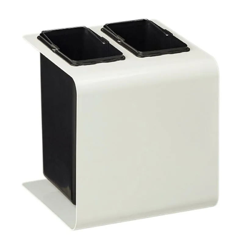 Poubelle intérieur tri sélectif 2 bacs de 8 L