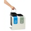 Poubelle intérieure tri avec 2 bacs amovibles de 8 L chaque