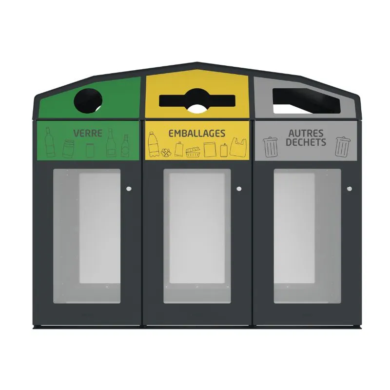 Poubelle vigipirate de tri sélectif