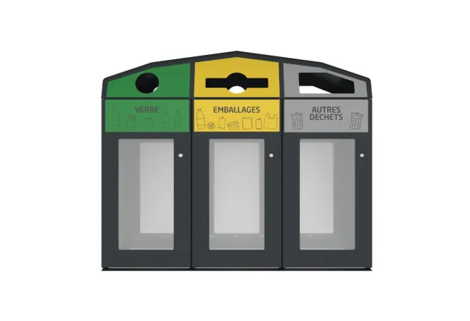 Poubelle vigipirate de tri sélectif
