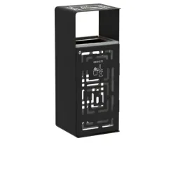 Poubelle collectivité pour tri sélectif coloris gris pour déchets