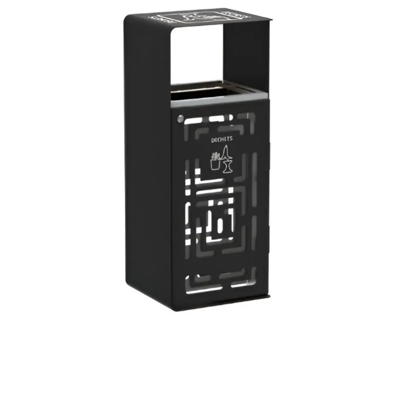 Poubelle collectivité pour tri sélectif coloris gris pour déchets