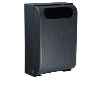 Poubelle de ville murale coloris manganèse contenance 30 L