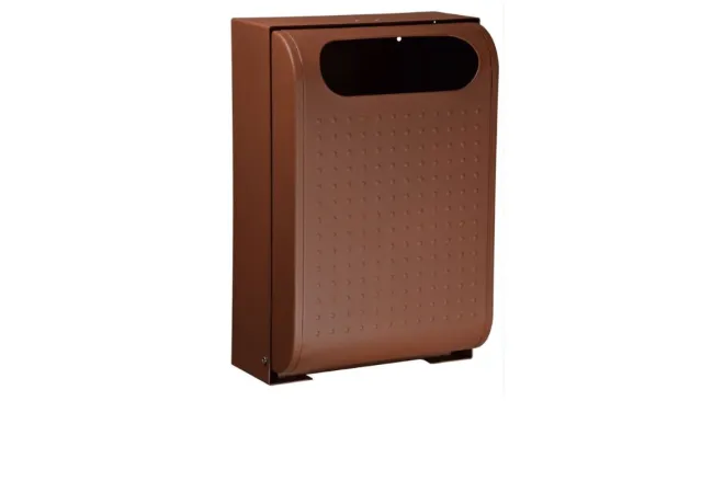 Poubelle murale de 30 L coloris corten