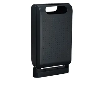 Poubelle de ville sur pied anthracite 60 L