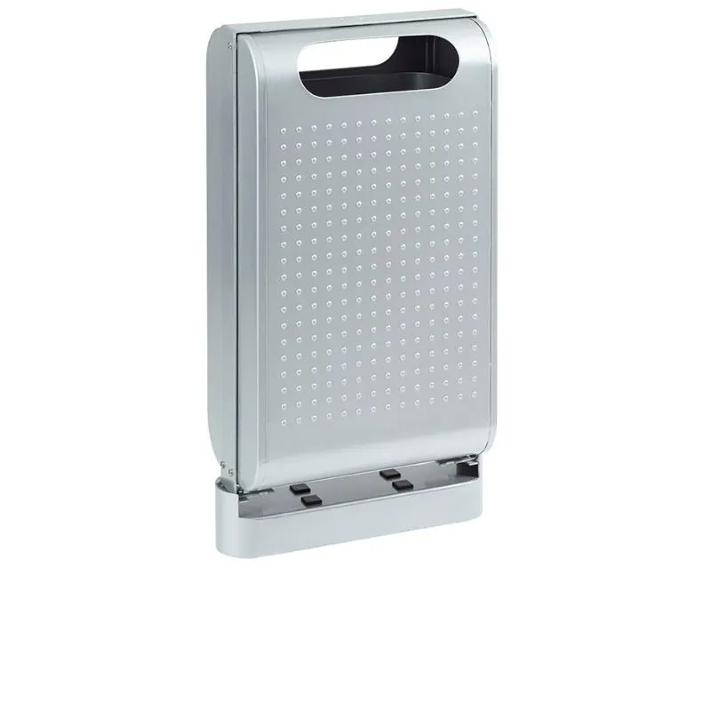 Poubelle urbaine sur pied capacité 60 L coloris gris métal