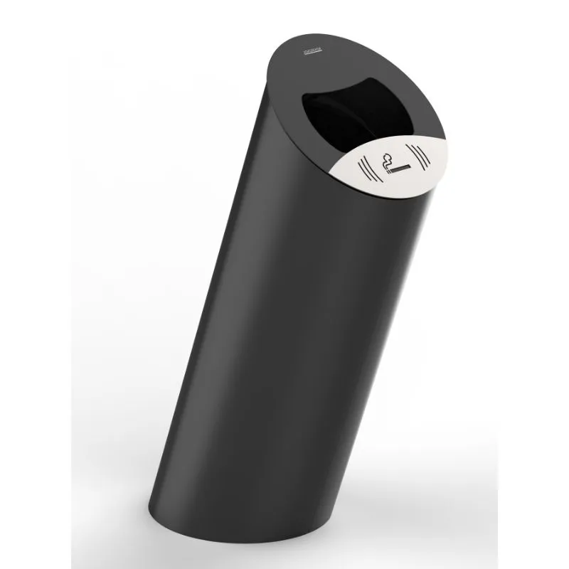 Corbeille urbaine design incliné