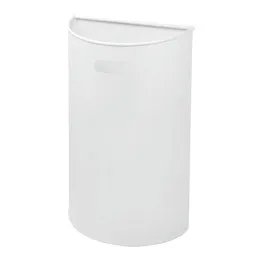 Corbeille murale en métal blanc 40 L