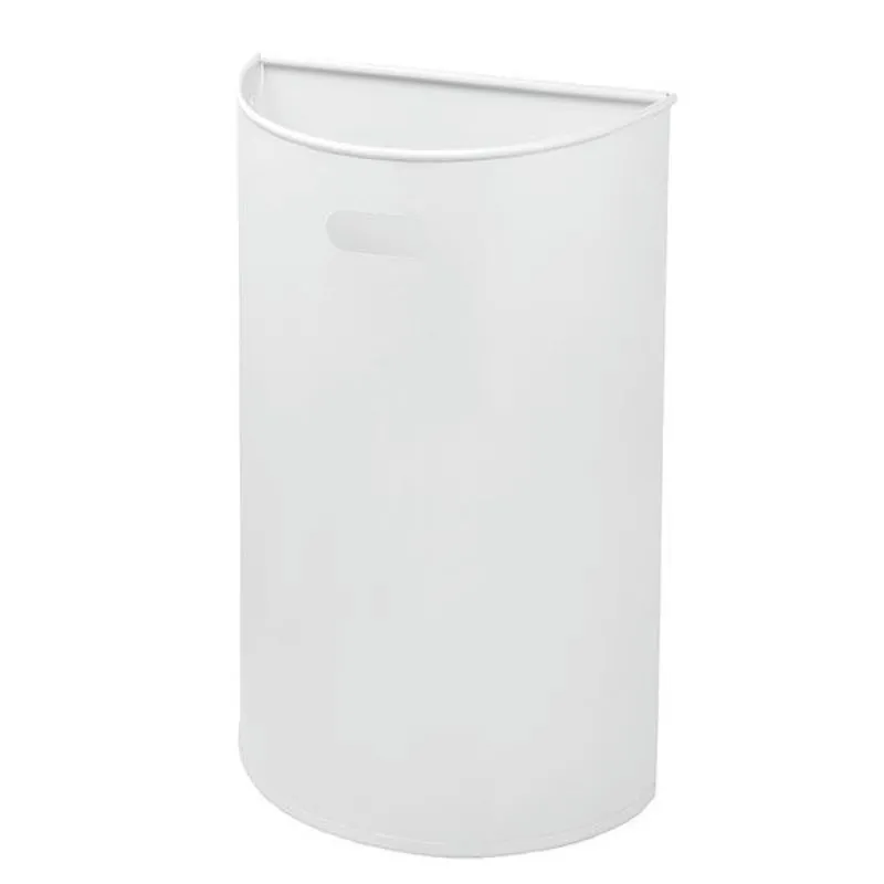 Corbeille murale en métal blanc 40 L