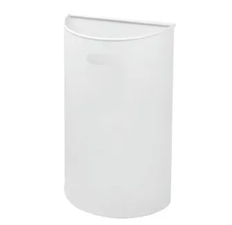 Corbeille murale en métal blanc 40 L