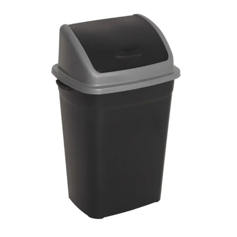 Poubelle à trappe basculante