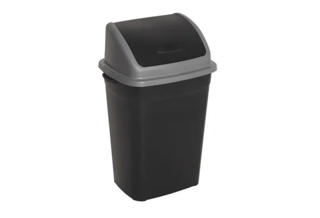 Poubelle à trappe basculante