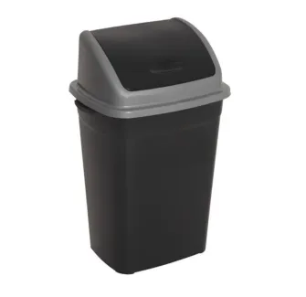 Poubelle à trappe basculante