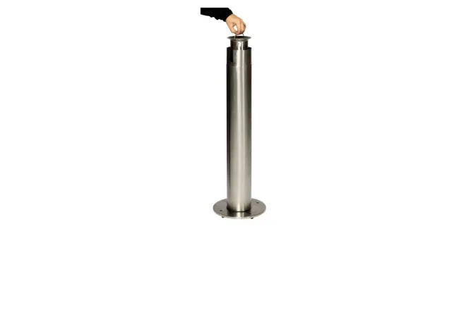 Cendrier sur pied avec bac intérieur amovible