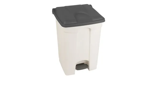 Poubelle intérieure tri de 45 L blanc/gris
