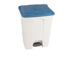 Collecteur à pédale tri intérieur - 70 L couvercle bleu