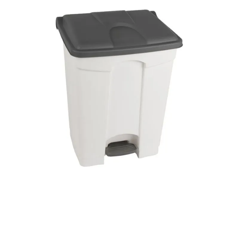 Poubelle tri bureau blanche et grise 70 L