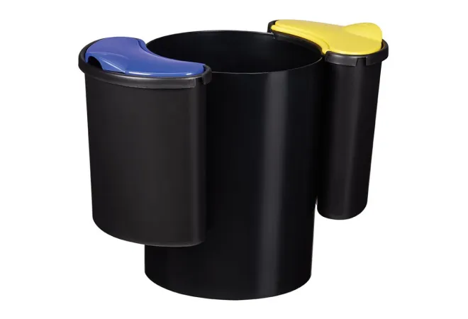 Poubelle intérieure de tri sélectif 3 compartiments