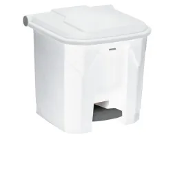 Poubelle de 30 L blanche