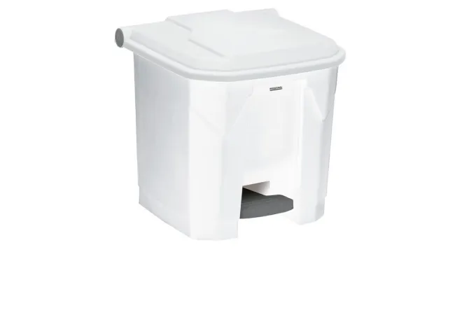Poubelle de 30 L blanche