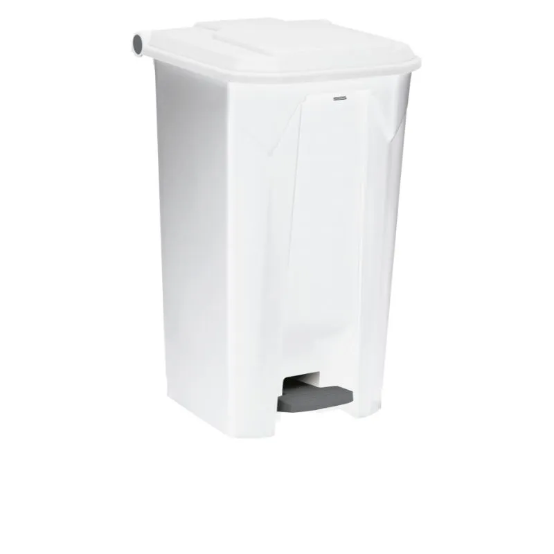 Poubelle de tri intérieur à pédale tout blanc 100 L
