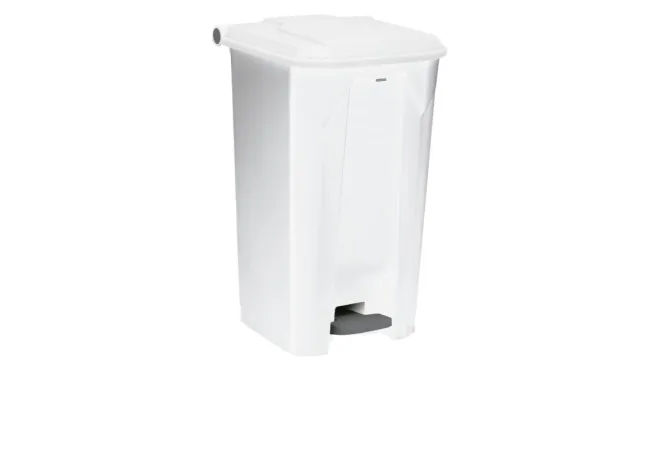 Poubelle de tri intérieur à pédale tout blanc 100 L