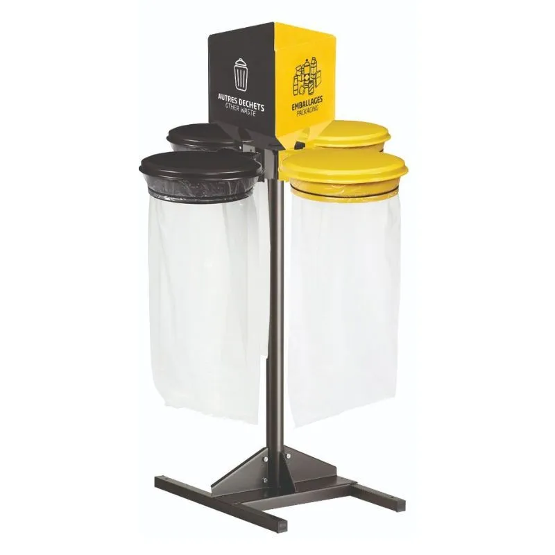 Support de sacs-poubelles Vigipirate 4 X 110 L