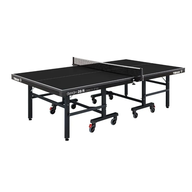 Table de ping-pong en résine noire pour usage intérieur