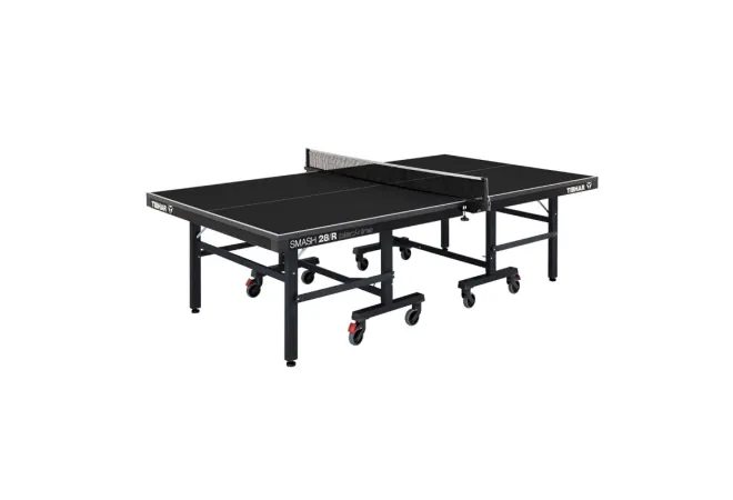 Table de ping-pong en résine noire pour usage intérieur