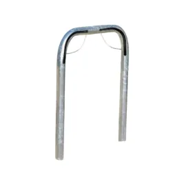 Barrière à vélo forme arceau avec petit arceau anti glissement