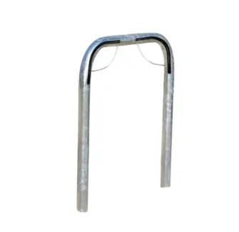 Barrière à vélo forme arceau avec petit arceau anti glissement