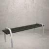 Banc urbain tout acier