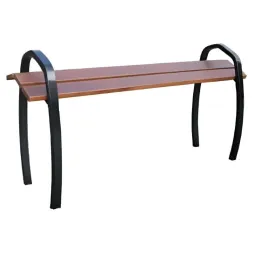 Banquette de ville assis-debout bois et acier