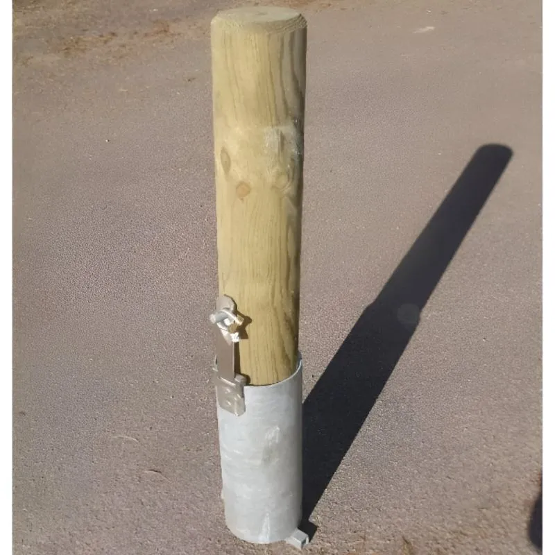 Borne de sécurité en bois amovible