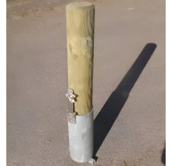 Borne de sécurité en bois amovible