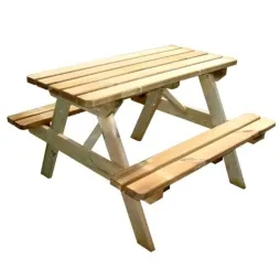 Table de pique-nique en bois pour enfants