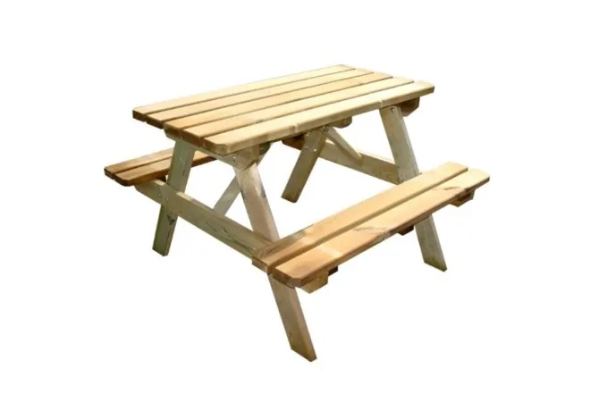 Table de pique-nique en bois pour enfants
