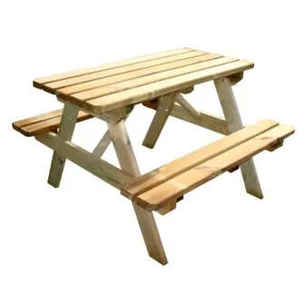 Table de pique-nique en bois pour enfants