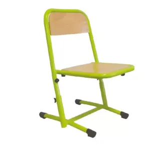 Chaise d'école réglable en hauteur et à appui sur table