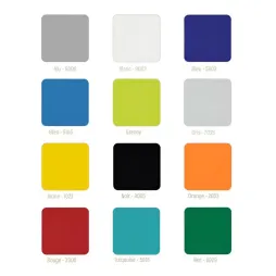 Coloris piétement chaise scolaire