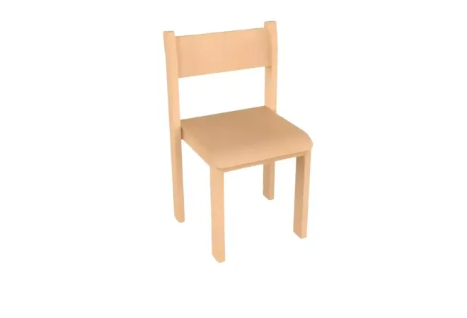 Chaise scolaire en hêtre massif