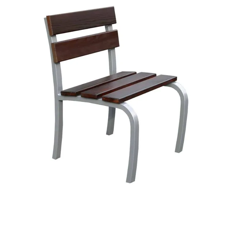 Fauteuil de ville en bois et acier