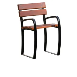 Fauteuil pour senior en bois et acier