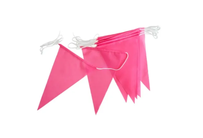 Flammes en guirlande pour l'action Octobre Rose