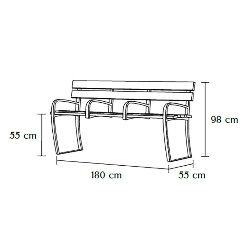 Banc séniors dimensions