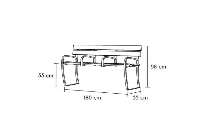 Banc séniors dimensions