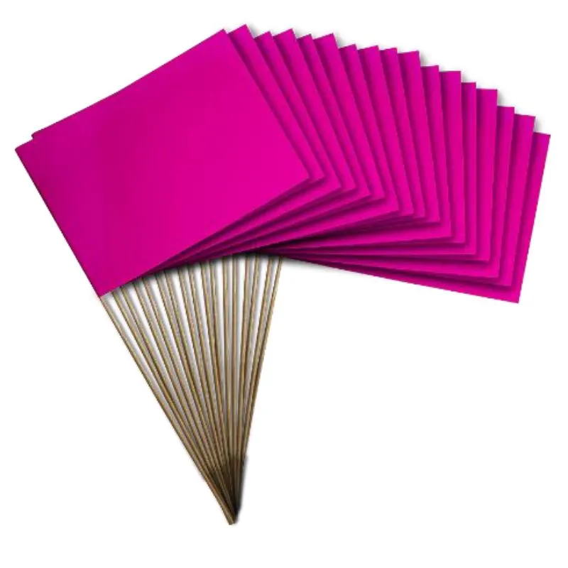 Drapeau à agiter pour les évènements Octobre Rose